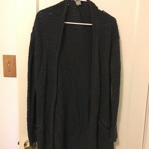 Caslon Black Open-Knit Cardigan